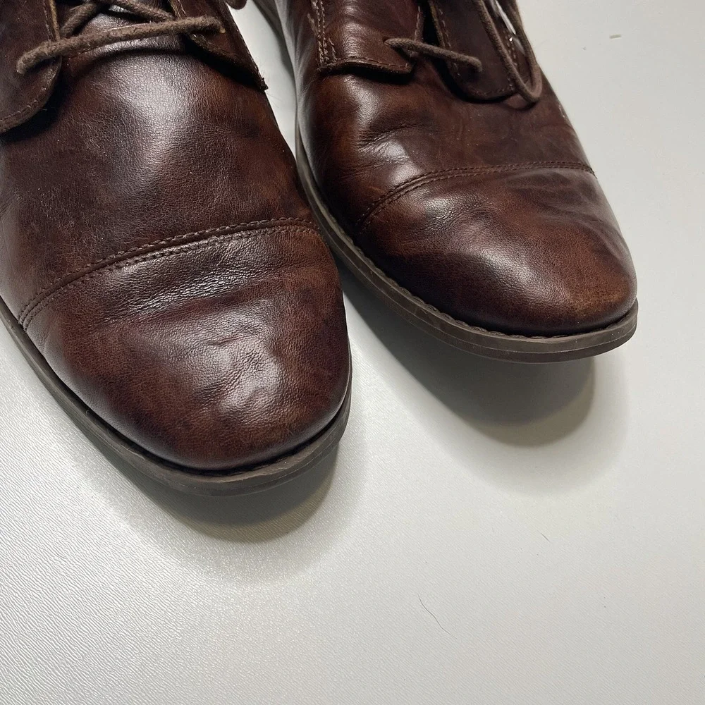 Timberland Men's Size 10 Brown Leather Oxford Dress Shoes Casual Work Style